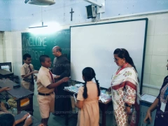 Welcoming students of class 5 to Secondary Section
