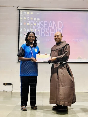 Certificate Distribution - SCA English Elocution Competition Std 8, 9 & 10 — photo 2