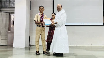 Felicitating Mst. Meet Valare for Winning Silver in National Level Diving Competition — photo 3